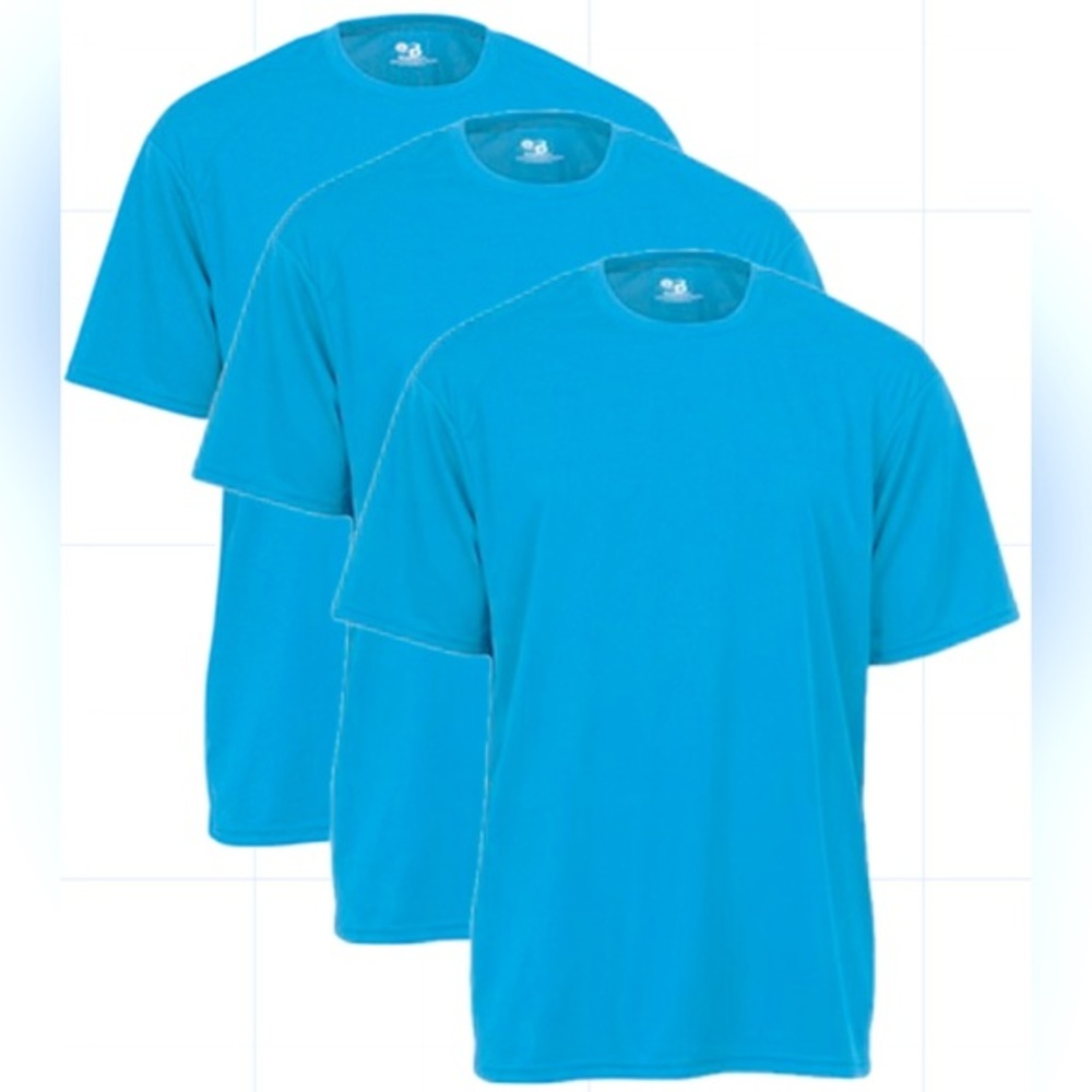 BUNDLE‎ “3” blue Badger sport Sport short sleeve T-Shirt 3XL customizable DIY